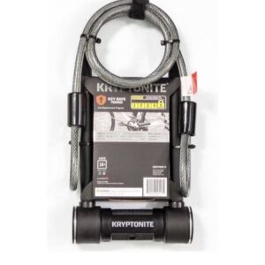 Kryptonite Level 5 14 mm U-Lock Bicycle Lock with Looped Bike Security Cable