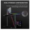 GTRACING Electric Adjustable Height Standing Gaming Desk with RGB Light and Mouse Pad, Black - Image 4