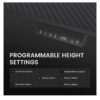 GTRACING Electric Adjustable Height Standing Gaming Desk with RGB Light and Mouse Pad, Black - Image 5