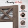 Autumn Alley Farmhouse Bathroom Mirror - Rustic Mirror - Vanity, Bathroom and Bedroom Mirror - Image 3