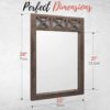 Autumn Alley Farmhouse Bathroom Mirror - Rustic Mirror - Vanity, Bathroom and Bedroom Mirror - Image 5