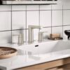 Moen Rinza Spot Resist Brushed Nickel 2-handle Widespread WaterSense High-arc Bathroom Sink Faucet - Image 2