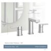 Moen Rinza Spot Resist Brushed Nickel 2-handle Widespread WaterSense High-arc Bathroom Sink Faucet - Image 5