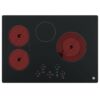 GE 30-in 4 Elements Smooth Surface (Radiant) Black Electric Cooktop - Image 2