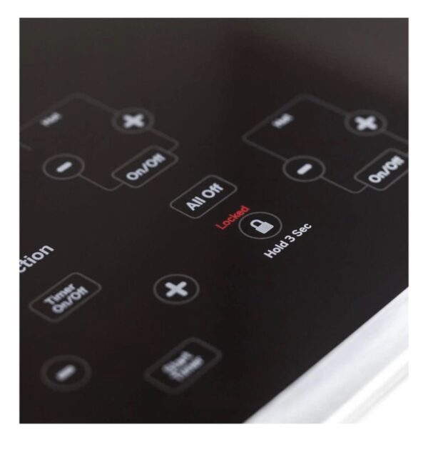 GE 30-in 4 Elements Smooth Surface (Radiant) Black Electric Cooktop - Image 3