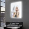 prifayer 32 x 24 Backlit LED Bathroom Mirror with Lights Brightness Dimmable by Touch Sensor - Image 5
