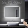 prifayer 32 x 24 Backlit LED Bathroom Mirror with Lights Brightness Dimmable by Touch Sensor - Image 6