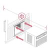 Frigidaire  1020-sq ft Window Air Conditioner (230-Volt; 18000-BTU) ENERGY STAR - Image 3