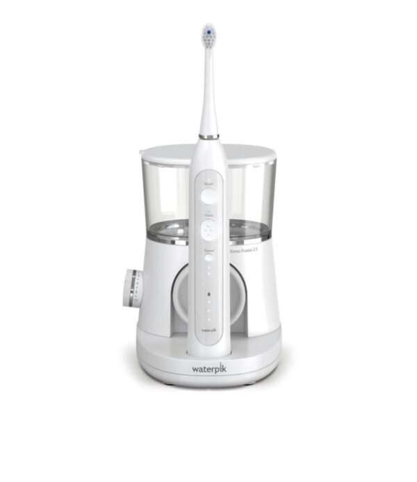 Waterpik Sonic-Fusion 2.0 Flossing Toothbrush, Electric Toothbrush & Water Flosser Combo, White