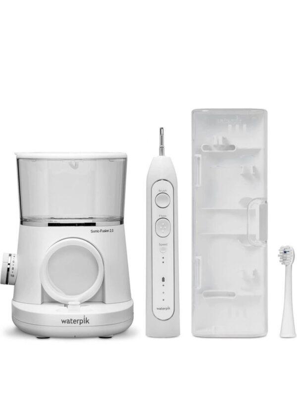 Waterpik Sonic-Fusion 2.0 Flossing Toothbrush, Electric Toothbrush & Water Flosser Combo, White - Image 2