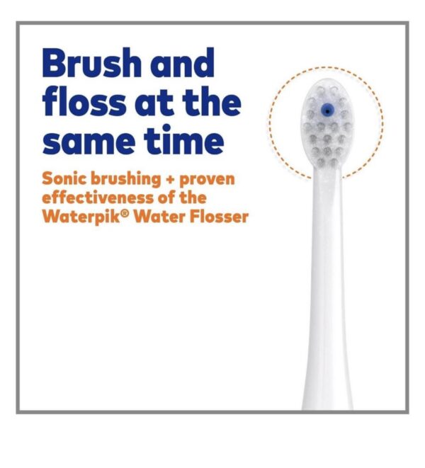 Waterpik Sonic-Fusion 2.0 Flossing Toothbrush, Electric Toothbrush & Water Flosser Combo, White - Image 5