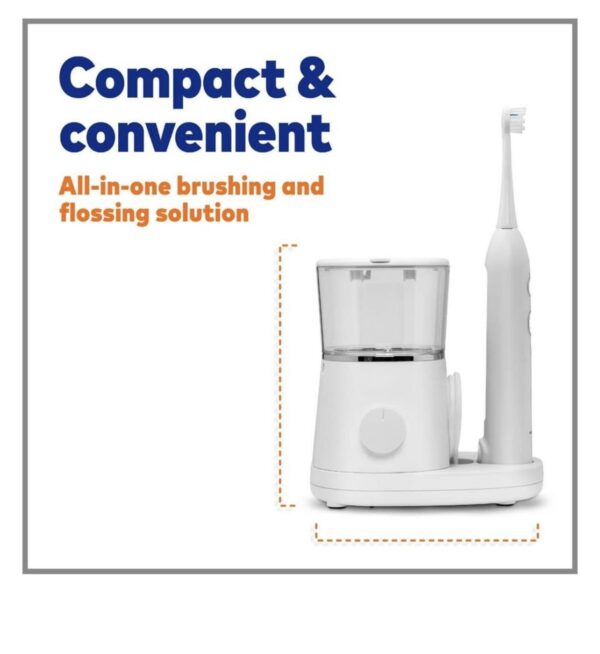 Waterpik Sonic-Fusion 2.0 Flossing Toothbrush, Electric Toothbrush & Water Flosser Combo, White - Image 7