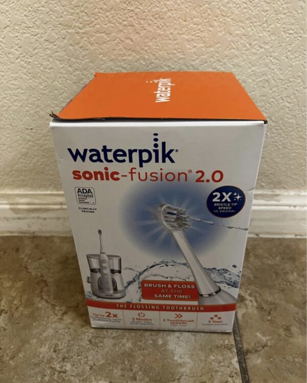 Waterpik Sonic-Fusion 2.0 Flossing Toothbrush, Electric Toothbrush & Water Flosser Combo, White - Image 10