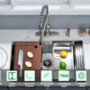 EcoChannels Undermount Kitchen Sink, 33 x 19 Inch Sink Kitchen 16 Gauge Stainless Steel Kitchen Sink - Image 7