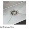EcoChannels Undermount Kitchen Sink, 33 x 19 Inch Sink Kitchen 16 Gauge Stainless Steel Kitchen Sink - Image 8