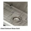 EcoChannels Undermount Kitchen Sink, 33 x 19 Inch Sink Kitchen 16 Gauge Stainless Steel Kitchen Sink - Image 9