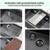 EcoChannels Undermount Kitchen Sink, 30 x 19 x 10 Inch Sink Kitchen 16 Gauge Stainless Steel Kitchen - Image 5