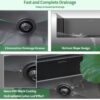 EcoChannels Undermount Kitchen Sink, 30 x 19 x 10 Inch Sink Kitchen 16 Gauge Stainless Steel Kitchen - Image 6