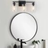 KAWOTI 22-in 3-Light Black Modern/Contemporary Vanity Light - Image 6