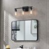 KAWOTI 22-in 3-Light Black Modern/Contemporary Vanity Light - Image 8