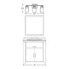KAWOTI 22-in 3-Light Black Modern/Contemporary Vanity Light - Image 10