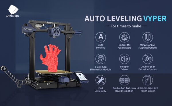 ANYCUBIC Vyper 3D Printer, Auto Leveling Upgrade Fast Integrated Structure Design - Image 7