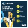 EASTMAN 60-in 1/2-in Mip Inlet x 1/2-in Mip Outlet Stainless Steel Gas Connector - Image 10