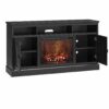 Ameriwood Home Ashton Lane Electric Fireplace TV Stand for TVs up to 65", Black Oak - Image 8