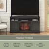 Ameriwood Home Ashton Lane Electric Fireplace TV Stand for TVs up to 65", Black Oak - Image 9