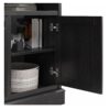 Ameriwood Home Ashton Lane Electric Fireplace TV Stand for TVs up to 65", Black Oak - Image 11