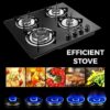 HBHOB HBG4601 24 Inches Gas Stove 4 Burners Glass Surface - Image 9