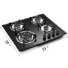 HBHOB HBG4601 24 Inches Gas Stove 4 Burners Glass Surface - Image 10
