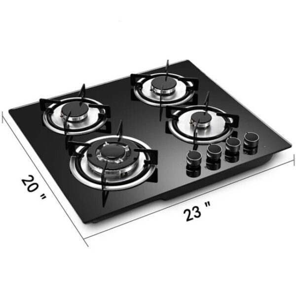 HBHOB HBG4601 24 Inches Gas Stove 4 Burners Glass Surface - Image 10
