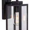 Outdoor Wall Lantern, Wall Sconce as Porch Lighting Fixture with One E26 Base Max 60W,