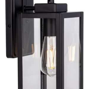 Outdoor Wall Lantern, Wall Sconce as Porch Lighting Fixture with One E26 Base Max 60W,