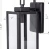 Outdoor Wall Lantern, Wall Sconce as Porch Lighting Fixture with One E26 Base Max 60W, - Image 4
