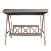 Style Selections 3-person Brown Steel Outdoor Swing - Image 3