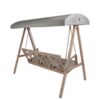 Style Selections 3-person Brown Steel Outdoor Swing - Image 4