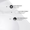 Design House 19-in Solid White Cultured Marble Integral Single Sink Bathroom Vanity Top - Image 4