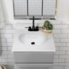 Design House 19-in Solid White Cultured Marble Integral Single Sink Bathroom Vanity Top - Image 5