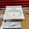 Design House 19-in Solid White Cultured Marble Integral Single Sink Bathroom Vanity Top - Image 6