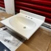 Design House 19-in Solid White Cultured Marble Integral Single Sink Bathroom Vanity Top - Image 8