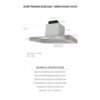KOBE Range Hoods Premium 30-in 680-CFM Ducted Stainless Steel Under Cabinet Range Hoods Undercabinet - Image 2