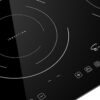 Empava IDC12B2 Horizontal Electric Stove Induction Cooktop with 2 Burners in Black Vitro Ceramic - Image 2
