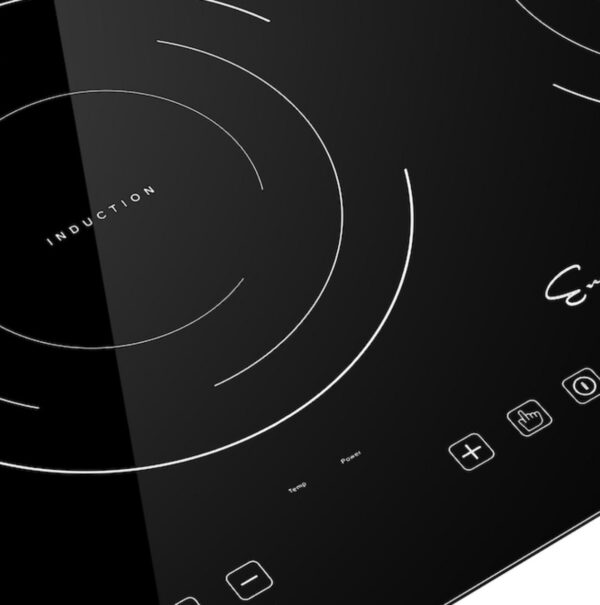 Empava IDC12B2 Horizontal Electric Stove Induction Cooktop with 2 Burners in Black Vitro Ceramic - Image 2