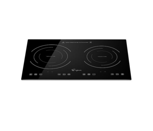 Empava IDC12B2 Horizontal Electric Stove Induction Cooktop with 2 Burners in Black Vitro Ceramic - Image 4