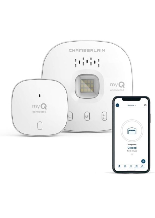 CHAMBERLAIN Smart Garage Control - Wireless Garage Hub and Sensor with Wifi & Bluetooth - Smartphone