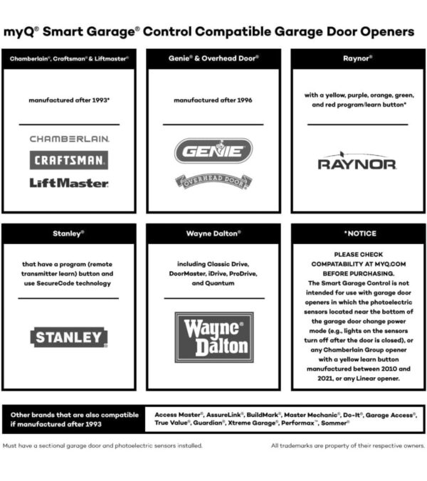 CHAMBERLAIN Smart Garage Control - Wireless Garage Hub and Sensor with Wifi & Bluetooth - Smartphone - Image 4