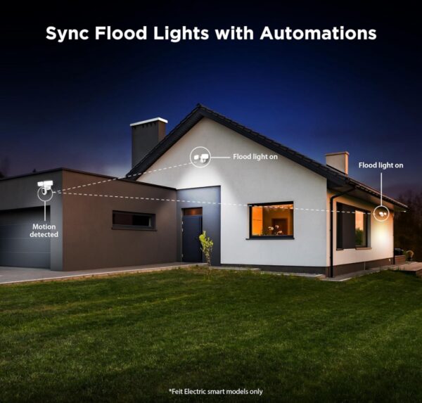 Feit Electric Dual Adjust Security Smart Tune Motion LED Flood Light 2K Lumen 120° Degree beam angle - Image 8