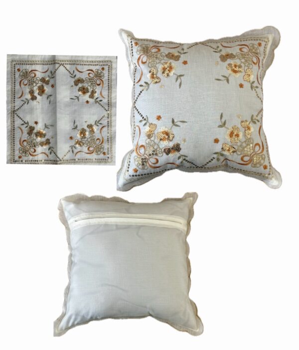 Rose floral design Throw pillow case only 15 x 15  6-pack